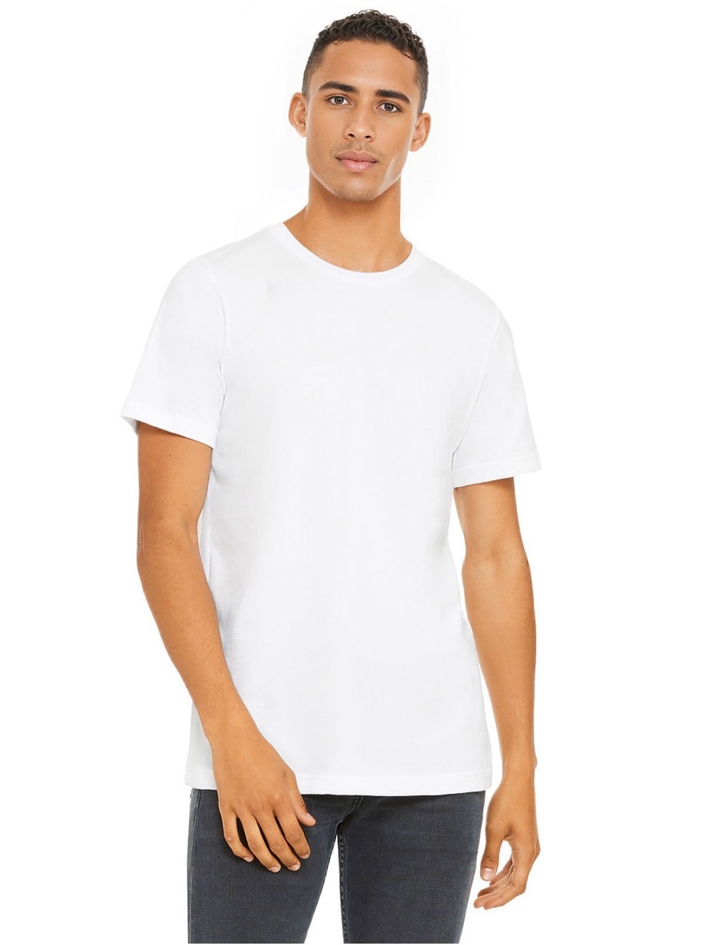 BELLA+CANVAS 3001 Unisex Jersey Short Sleeve Tee Sz XL Crew Neck T-Shirt White
